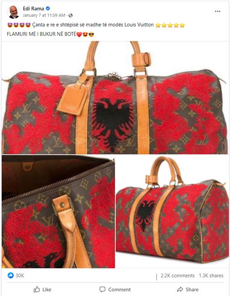 louis vuitton bag albanian flag|Louis Vuitton writes to Faktoje: The bag with the Albanian flag .